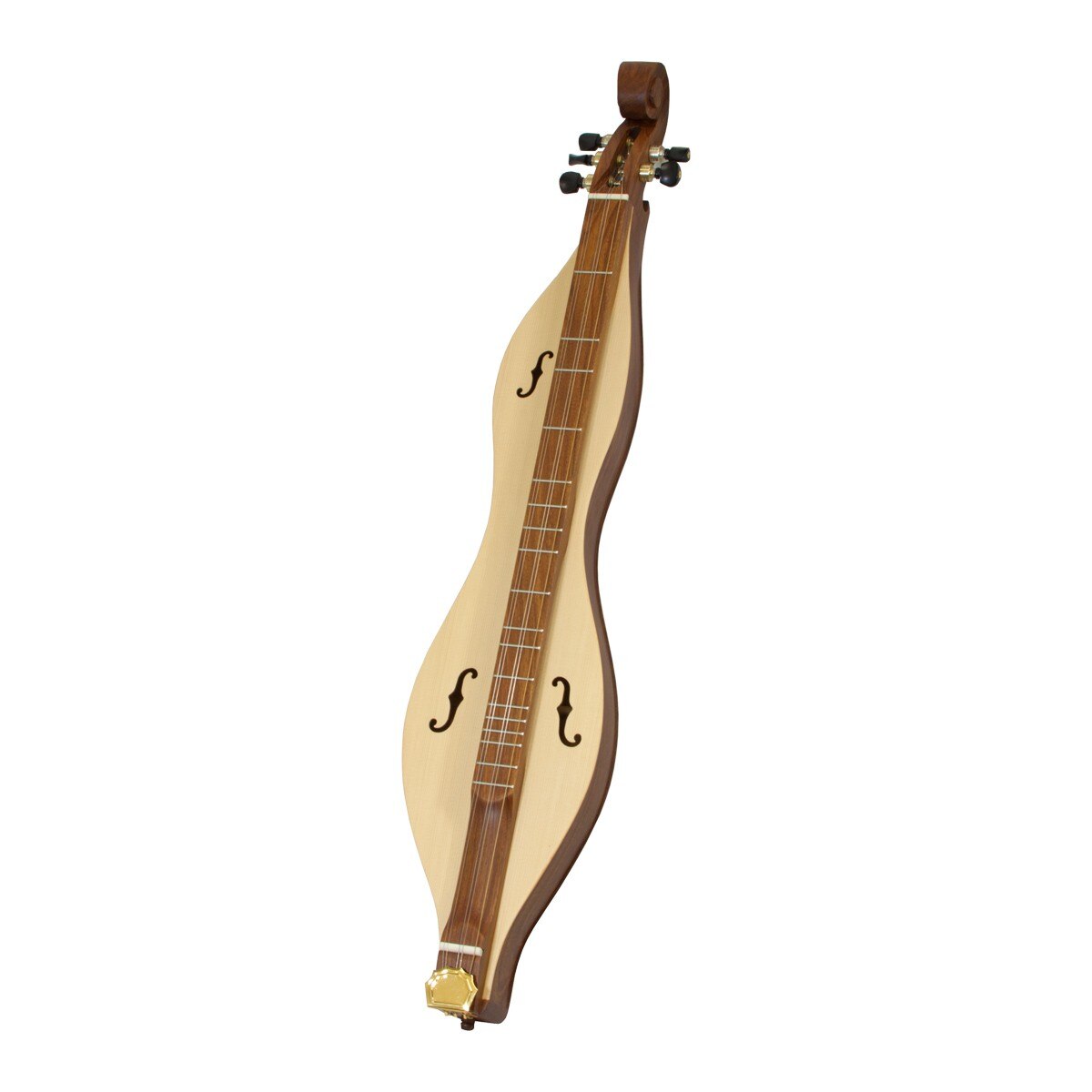 Roosebeck Mountain Dulcimer 5 String Cutaway Upper Bout F Holes Scrolled Pegbox www.ensoulmusic
